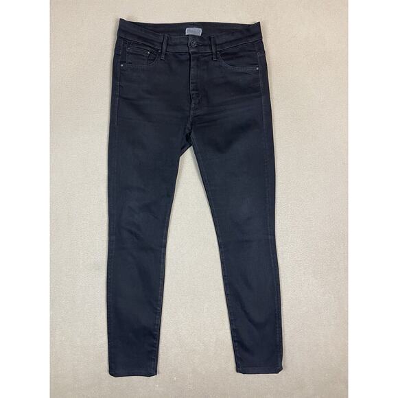 MOTHER Denim - Mother‎ Jeans Womens 27 Black High Waisted Looker Denim Stretch Preppy